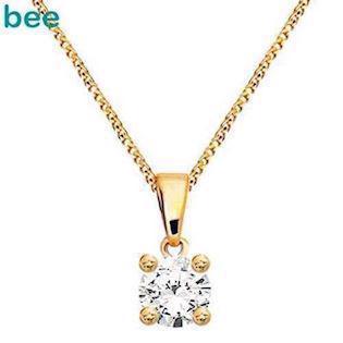 Bee Jewelry Solitaire 0.25 ct H-SI 9 karat anheng glanset, modell 60985_A25